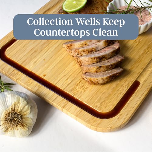 3 Piece Bamboo Cutting Board Set