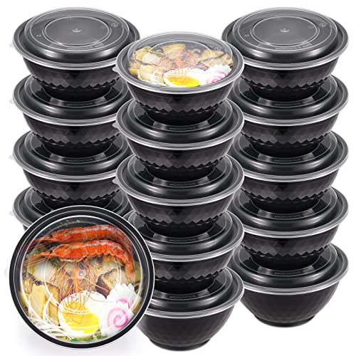 36oz Extra Thick Meal Prep Bowls with Lids