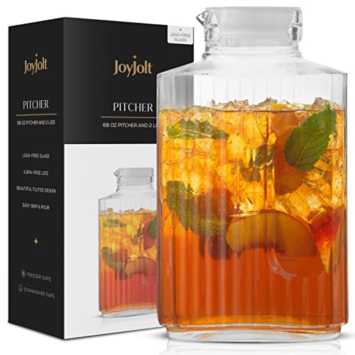 68oz Glass Pitcher with Lid (68 Ounces)