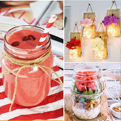 20 Pack Mason Jars (12oz - Split Black Lid)