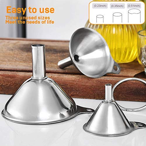Kitchen Funnels for Filling Bottles (3PCS Funnel Set)