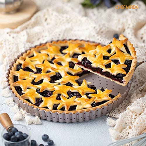 9.5 Inch Round Tart Pan with Holes Removable Loose Bottom (9.5" with Holes Removable Bottom)