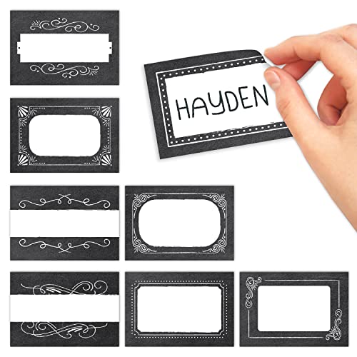 Self Adhesive Name Tags Sticker (Chalk Vintage)