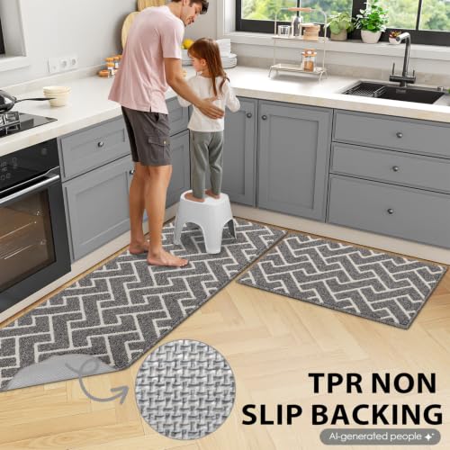 Indoor Door Mat (Silver Grey / 24"x35"+24"x35" (Rectangular))