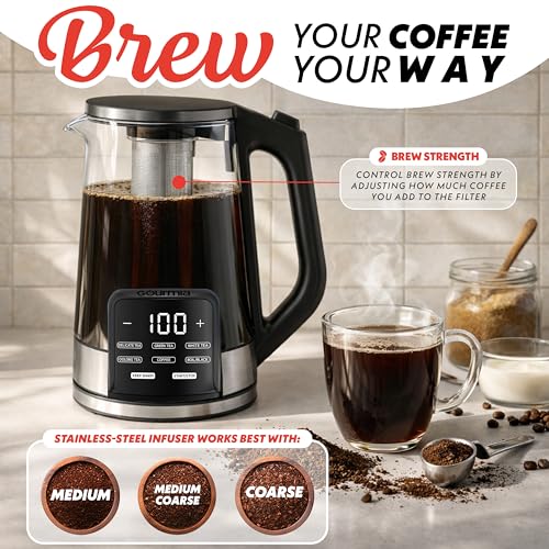 Electric Glass Kettle (Black)