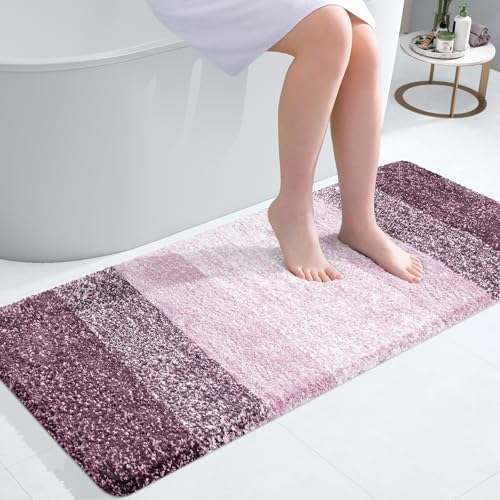 Bathroom Runner Rug 47x20 (47" X 20" / Mauve)