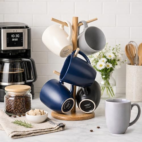 16 oz Coffee Mugs Set of 6 (Multi-Color2)