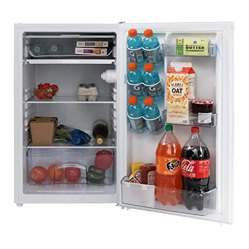 Mini Fridge for Home Office or Dorm (4.4-Cu.Ft. / White)