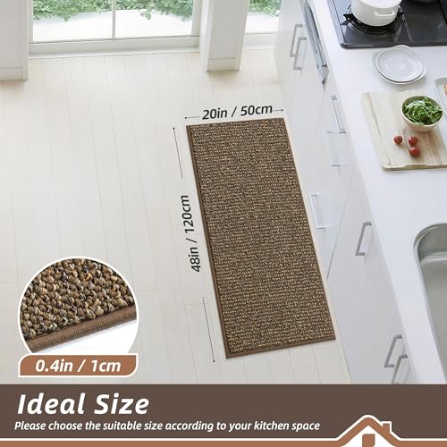 Kitchen Runner Rugs 20"x48" (Brown / 20" X 48" (Rectangular))