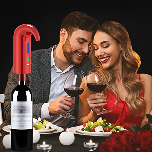 Wine Bottle Opener Christmas Day Gift Set with Electric Wine Opener (Pro Gift Set / Lucky red)