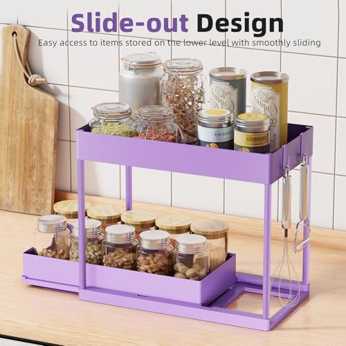 Under Sink Organizer 2 Pack (Purple / 2 pack)