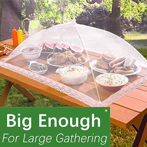 Mesh Food Covers for Outdoors (2 Extra Large (40x24 in) & 8 Large (17x17 in))