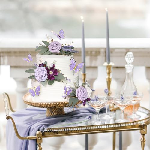 3Pcs Premade Cake Flowers (3 Count)
