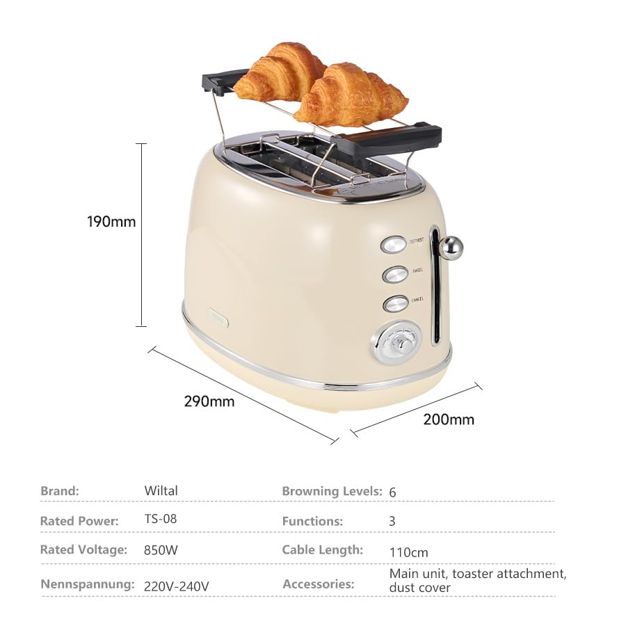 Retro 2‑Slice Toaster