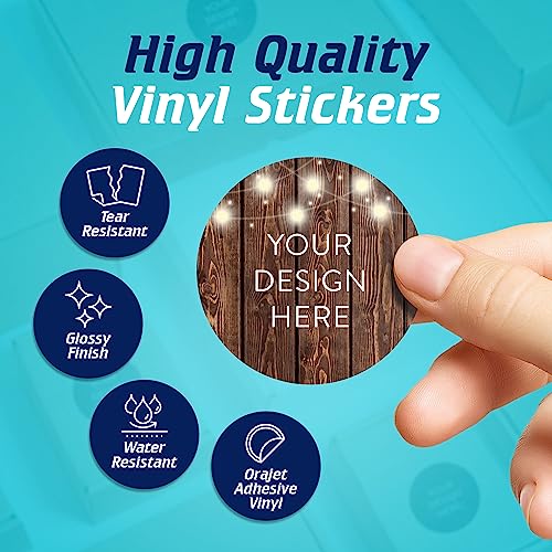 Custom Vinyl Stickers Your Image (100 Count)