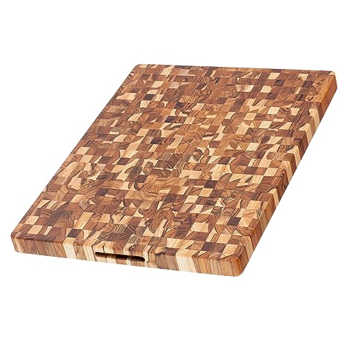 Butcher Block Cutting Board (Without Juice Groove / Extra Large (24 inch x 18 inch x 1.5 inch))