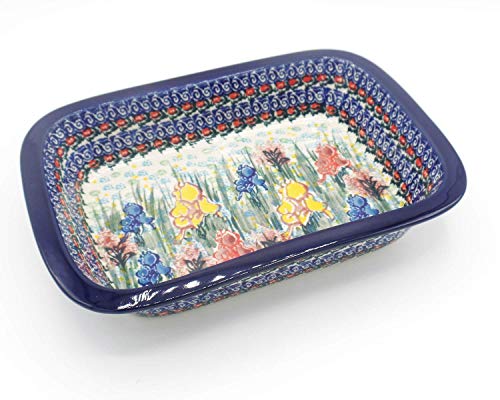 Polish Pottery Ceramic 10" Rectangular Baking Dish