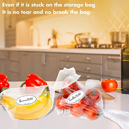 500 Removable Freezer Pantry Oval Canning Labels (500 Count)