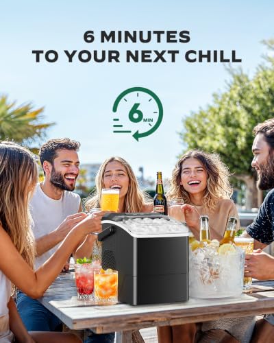 Countertop Ice Maker (Ebony Black / 26lbs)