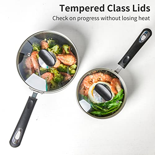 Nonstick Saucepan Set with Lid