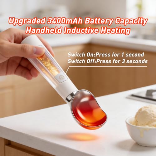 Heated Ice Cream Scoop (Upgraded White)