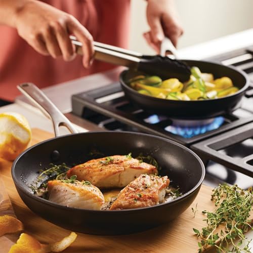 Hard Anodized Induction Nonstick Frying Pan Set With Lid (Skillet Set (3 Piece))