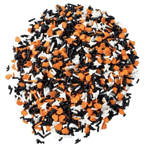 Spooky Halloween Sprinkle Blend with Bats (Orange, Black, White)