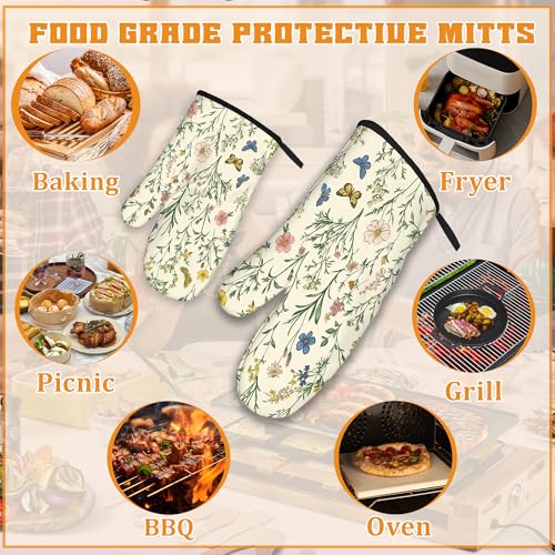 Wildflowers Oven Mitts and Pot Holders (4 Count)