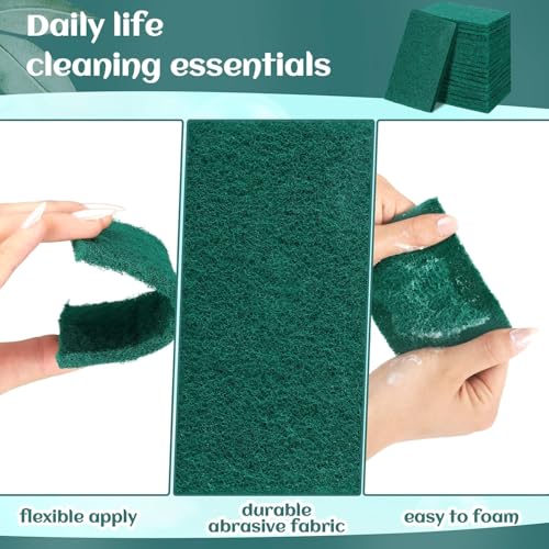 50 Pcs Heavy Duty Scouring Pads Bulk for Kitchen Dish