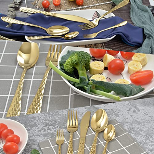 20 Piece Silverware Set for 4 (Gold)