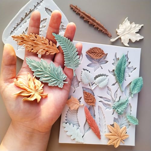 2PCS Leaf Silicone Molds (2pc leaf)