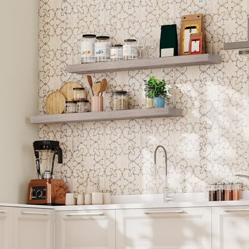 Floating Shelves for Wall (Greige / 47.2 Inches)