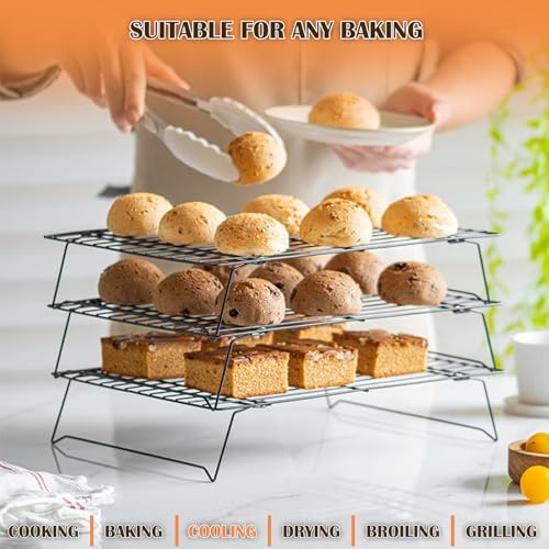 2 Tier Cooling Racks for Cooking and Baking (13"x9.6"-2Tier)