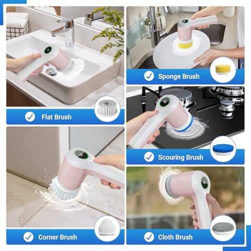 Electric Spin Scrubber (Pink)