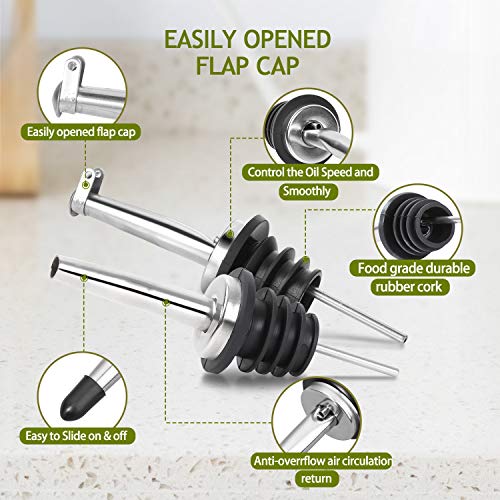 17oz Glass Olive Oil Dispenser (Dark Brown / 17 Ounces)