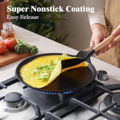 20Pcs Nonstick Pots and Pans Set (Midnight Black / L)
