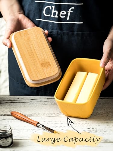 Covered Butter Dish with Lid for Countertop
