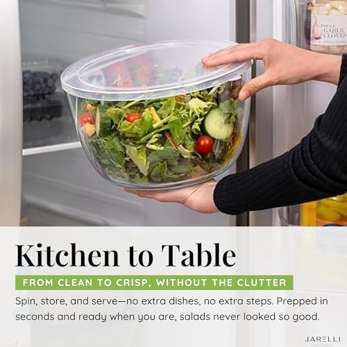 Glass Salad Spinner with Storage Lid