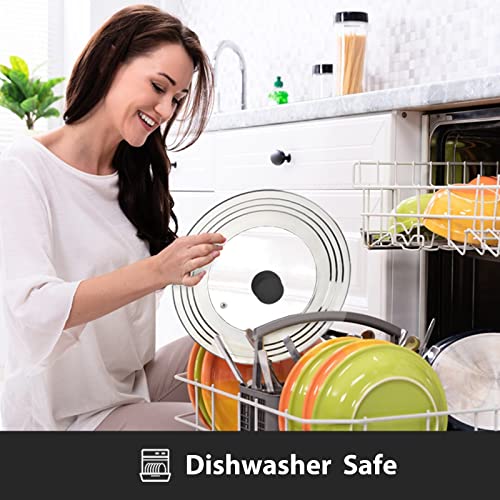 Universal Lid for Pots and Pans (Round Handle / Black)