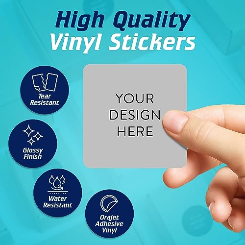 Custom Vinyl Stickers Your Image (100 Count)