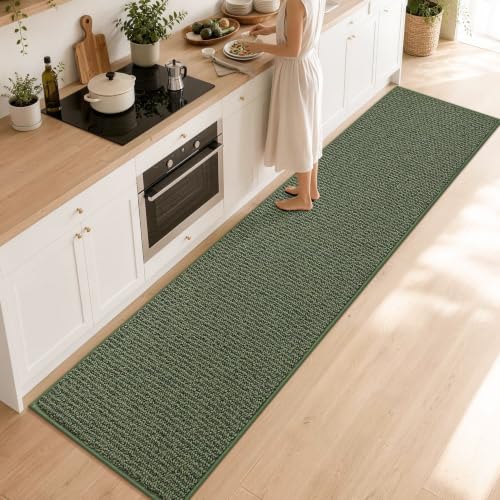 Kitchen Runner Rugs 31"x120" (Green / 31" X 120" (Rectangular))