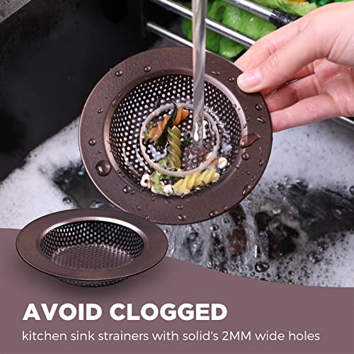 3 Pcs Sink Plug Stopper Disposal Drain Strainer (Oil Rubbed Bronze)