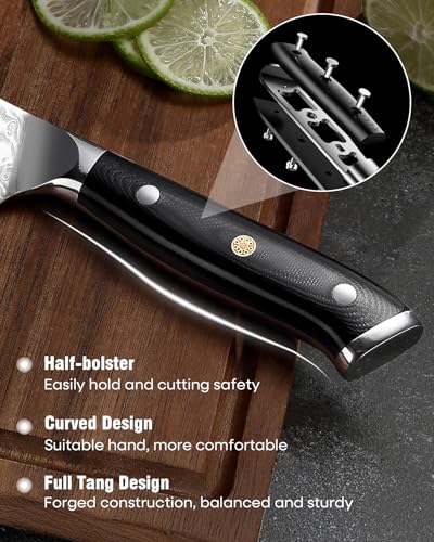 7 Inch Nakiri Knife (Damascus Nakiri Knife)