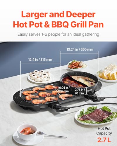 Hot Pot with Grill (2200W 2-in-1)