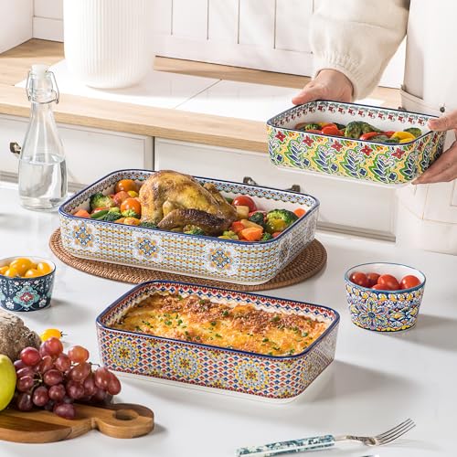 Ceramic Casserole Dishes Set of 3