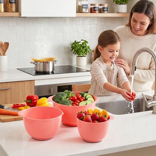 Classic Mixing Bowls Set of 4 (Red)