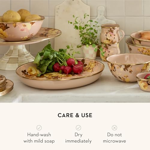 Enamel Abundant Bowl (Mauve Wild Rose)