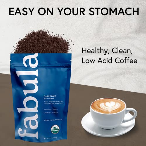 Coffee Dark Roast Freshly Ground (12 Ounce (Pack of 1))