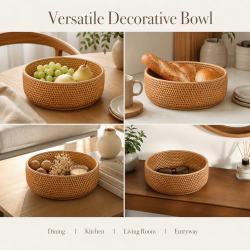 9.3" Rattan Storage Basket (M)