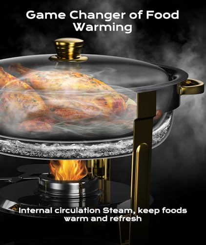 Chafing Dishes for Buffet 2 Pack (2 PACK / Gold)
